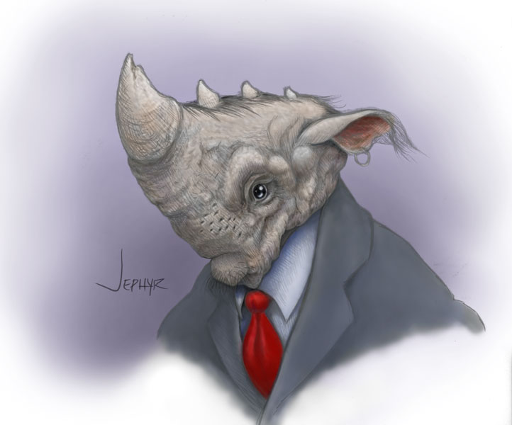 Digital Painting "Crunch" - Copyright, 2016, Jephyr - All Rights Reserved